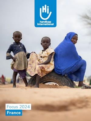 Couverture du Rapport d'activité 2024 (focus) de Handicap International France